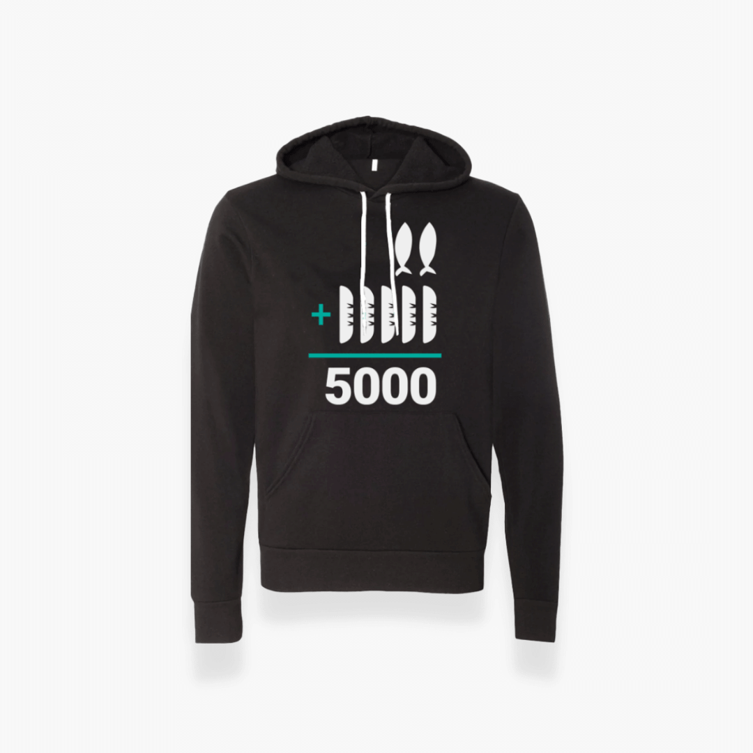 2+5=5000 Hoodie - Black