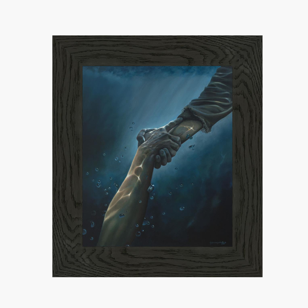 "Don't Let Me Go" Framed Art Black