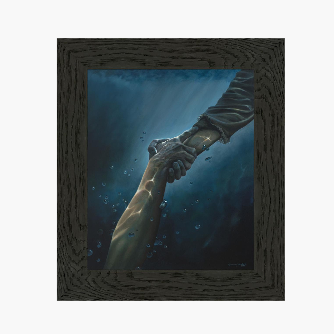 "Don't Let Me Go" Framed Art Black