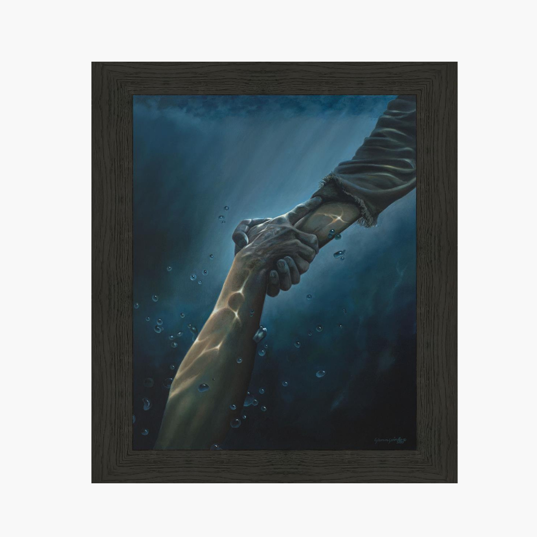 "Don't Let Me Go" Framed Art Black