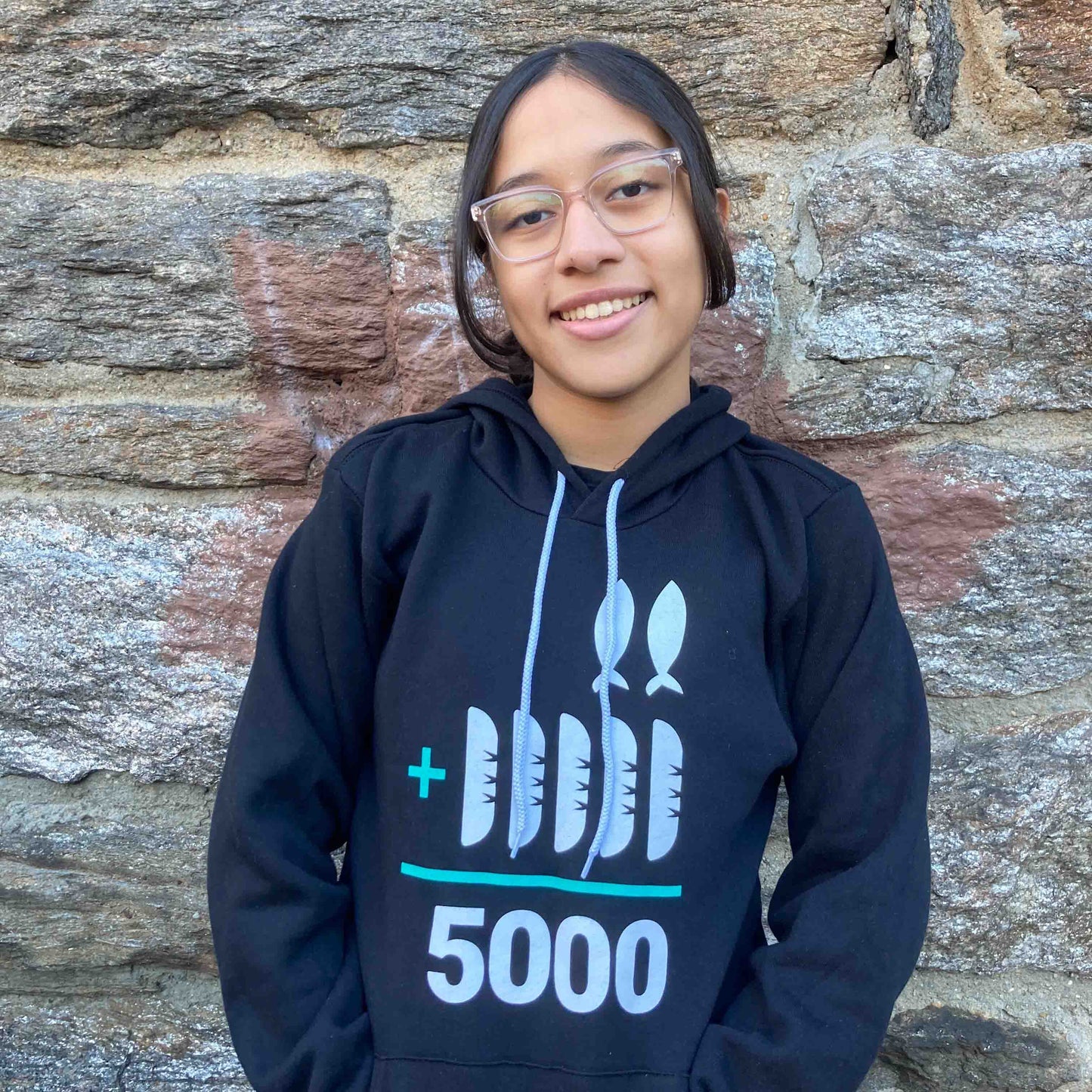 2+5=5000 Hoodie - Black Women