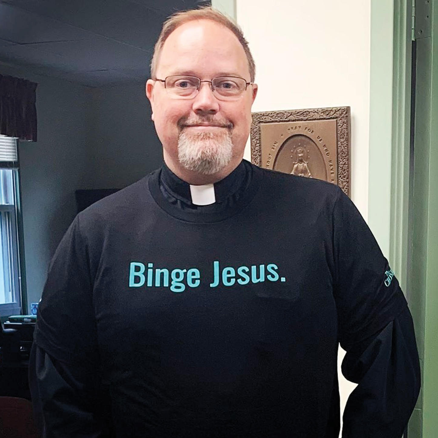 T-shirt Jésus en colère noir