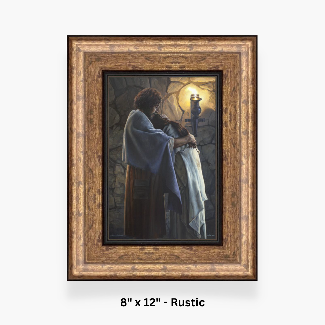 You Are Mine Framed Art 8x12 Rustic