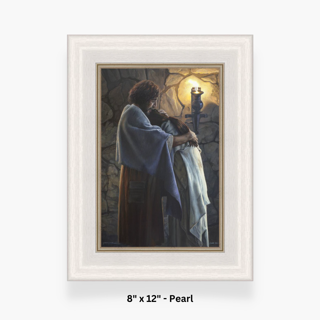 You Are Mine Framed Art 8x12 Pearl