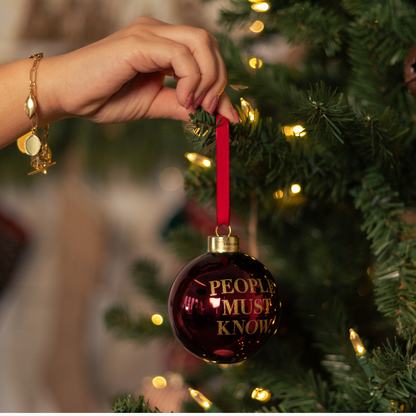 People Must Know Ornament