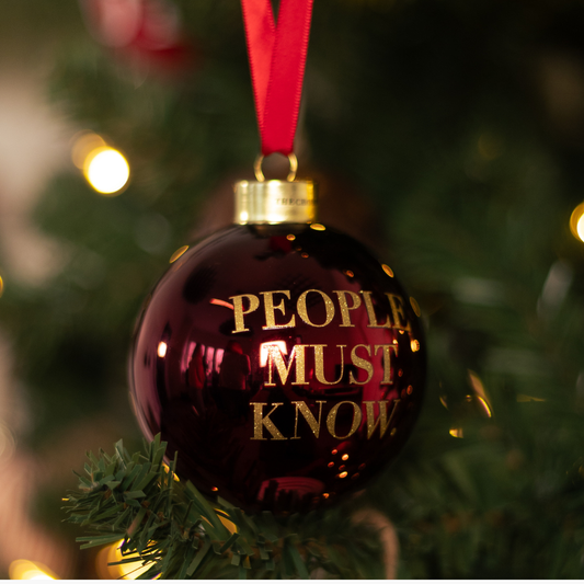 People Must Know Ornament